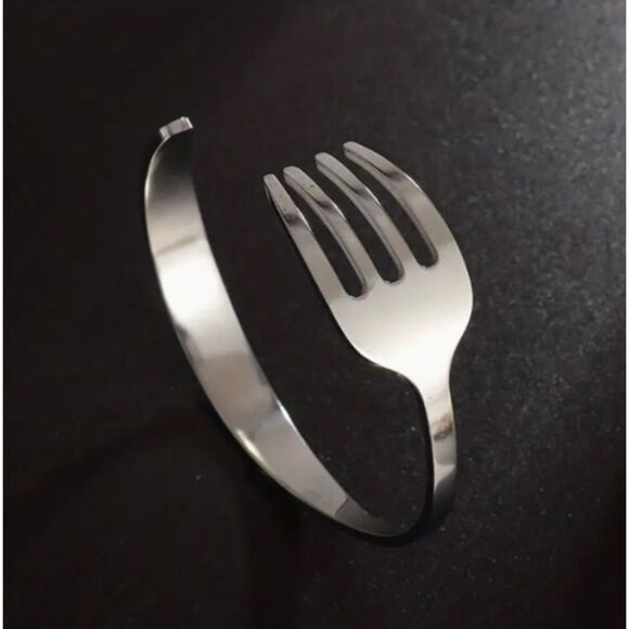 Stainless Steel FORK Bracelet Men Women - Picture 1 of 5